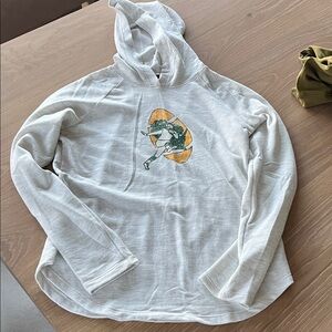 Fanatics vintage Packers logo Gray Hoodie